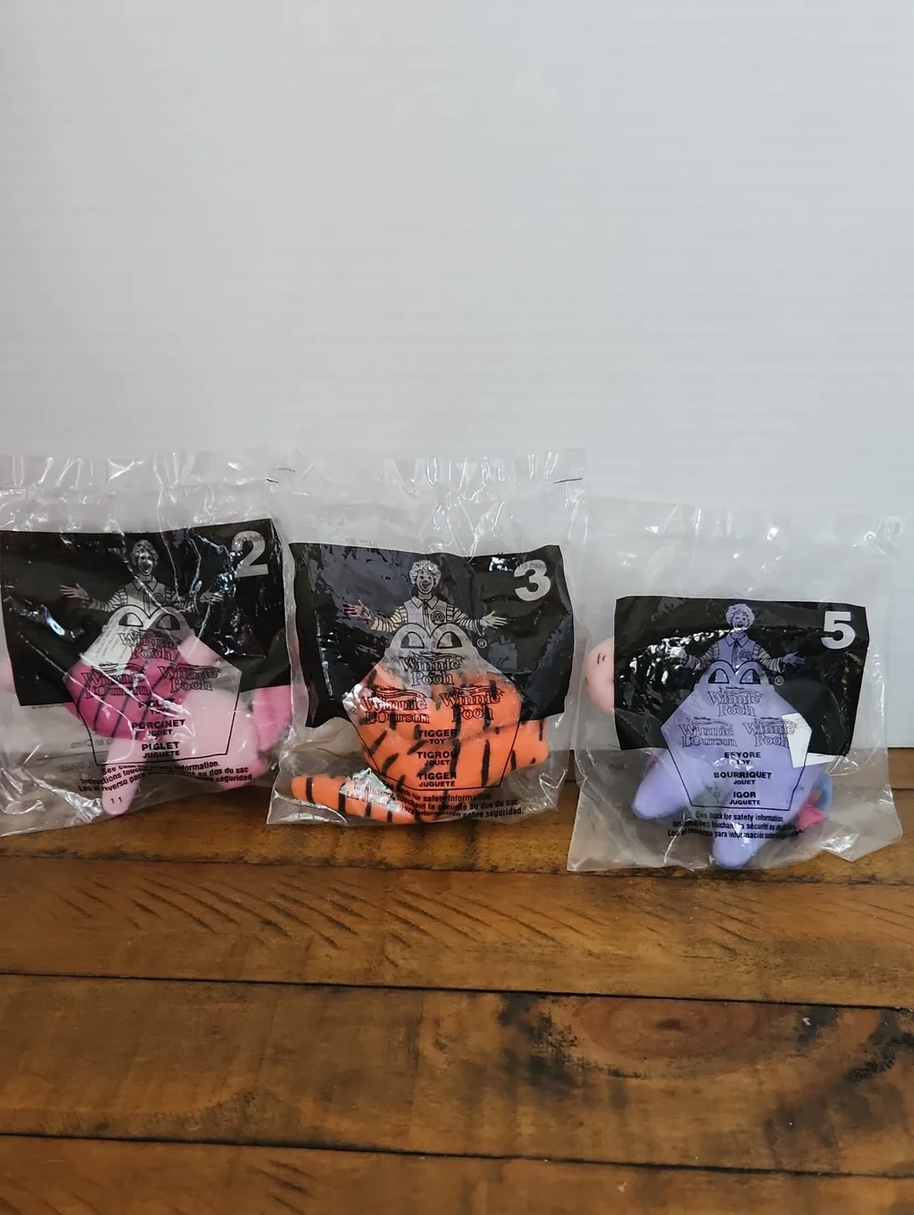 McDonalds Winnie The Pooh Trio - Eeyore, Tigger And Piglet Plush Characters